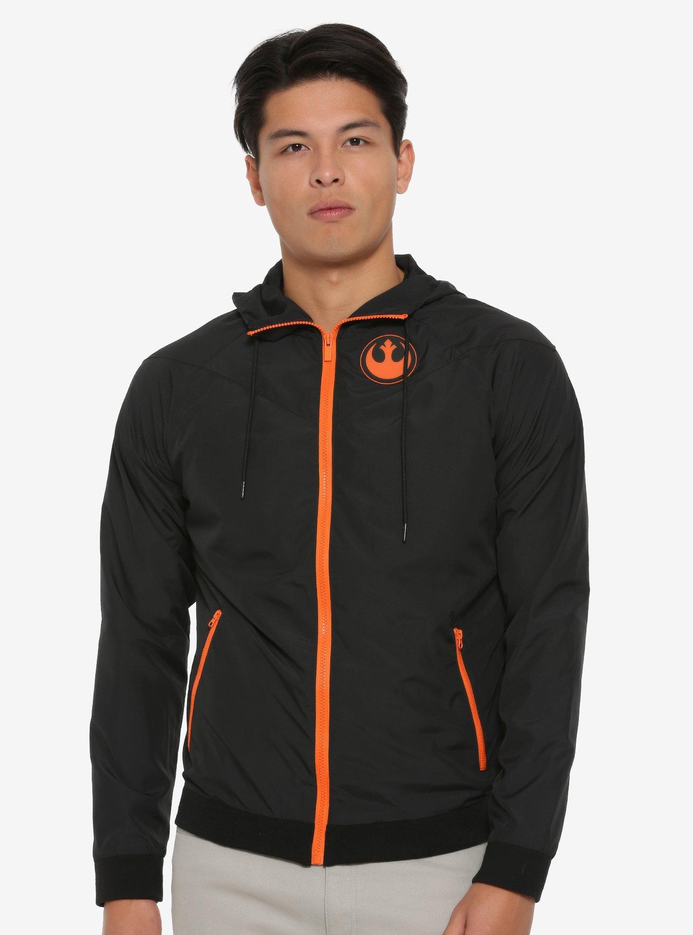 Star Wars Rebel Windbreaker - BoxLunch Exclusive, BLACK, hi-res