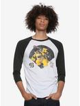 Nintendo Super Mario Bros. Bowser Baseball Raglan T-Shirt - BoxLunch Exclusive, WHITE, hi-res