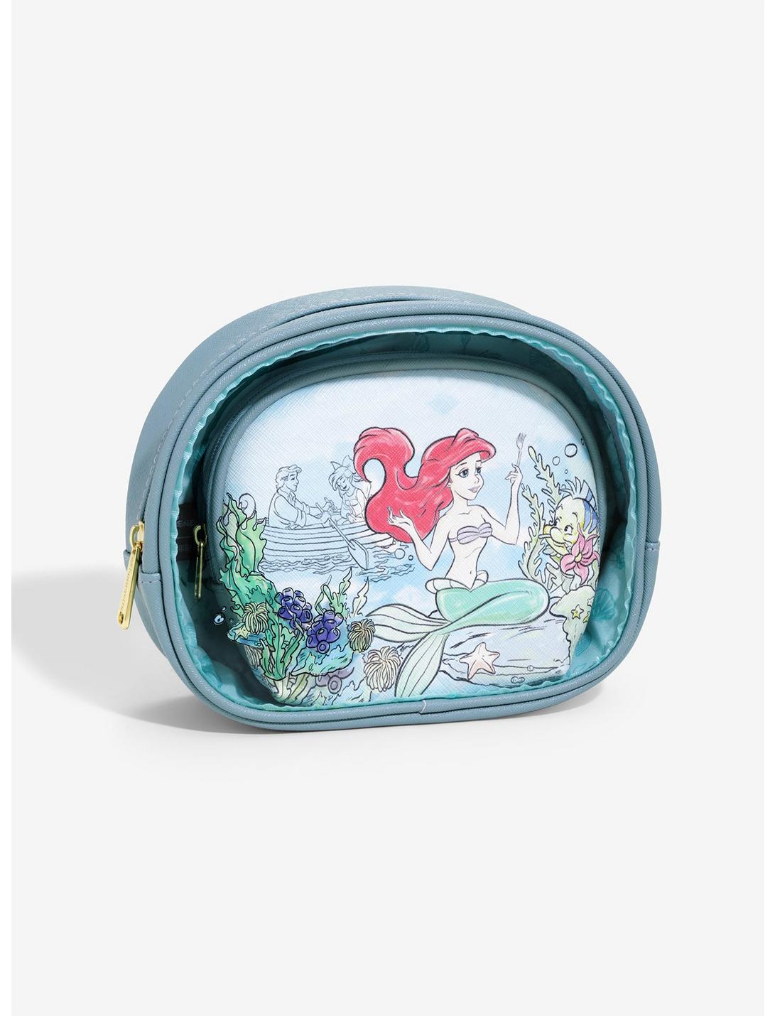 Loungefly Disney The Little Mermaid Sea Cosmetic Bag Set - BoxLunch Exclusive, , hi-res