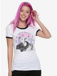 The Nightmare Before Christmas Simply Meant To Be Girls Ringer T-Shirt, WHITE, hi-res