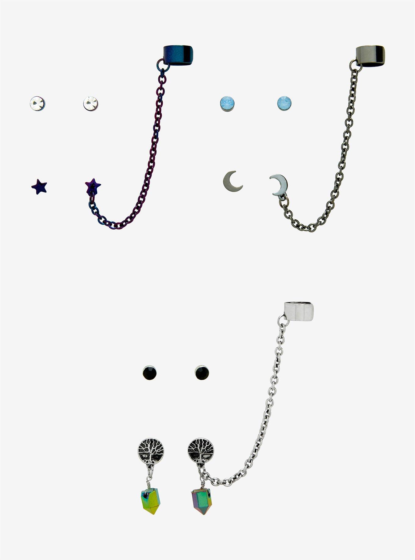 Tree Of Life Cuff Earring Set, , hi-res