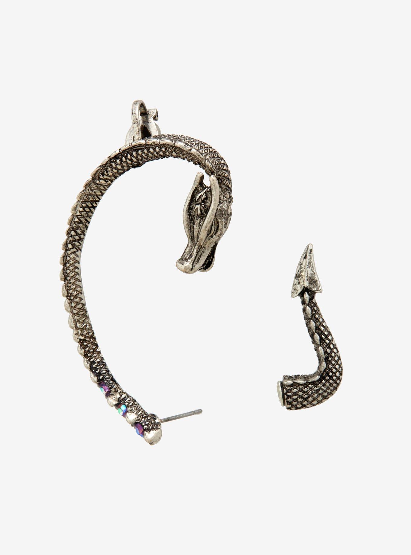 Dragon Faux Tunnel Ear Cuff, , hi-res