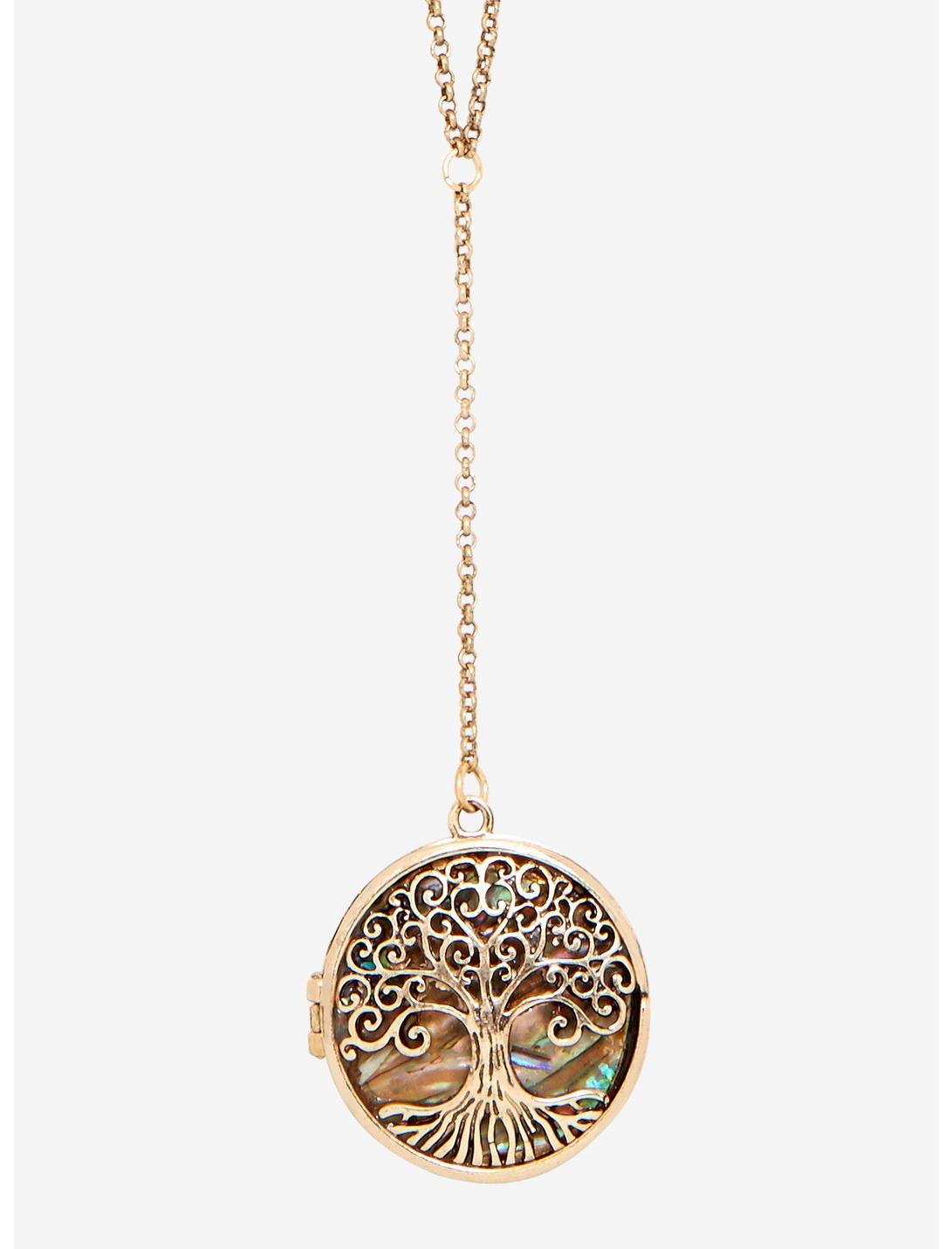 Tree Of Life Locket Necklace, , hi-res