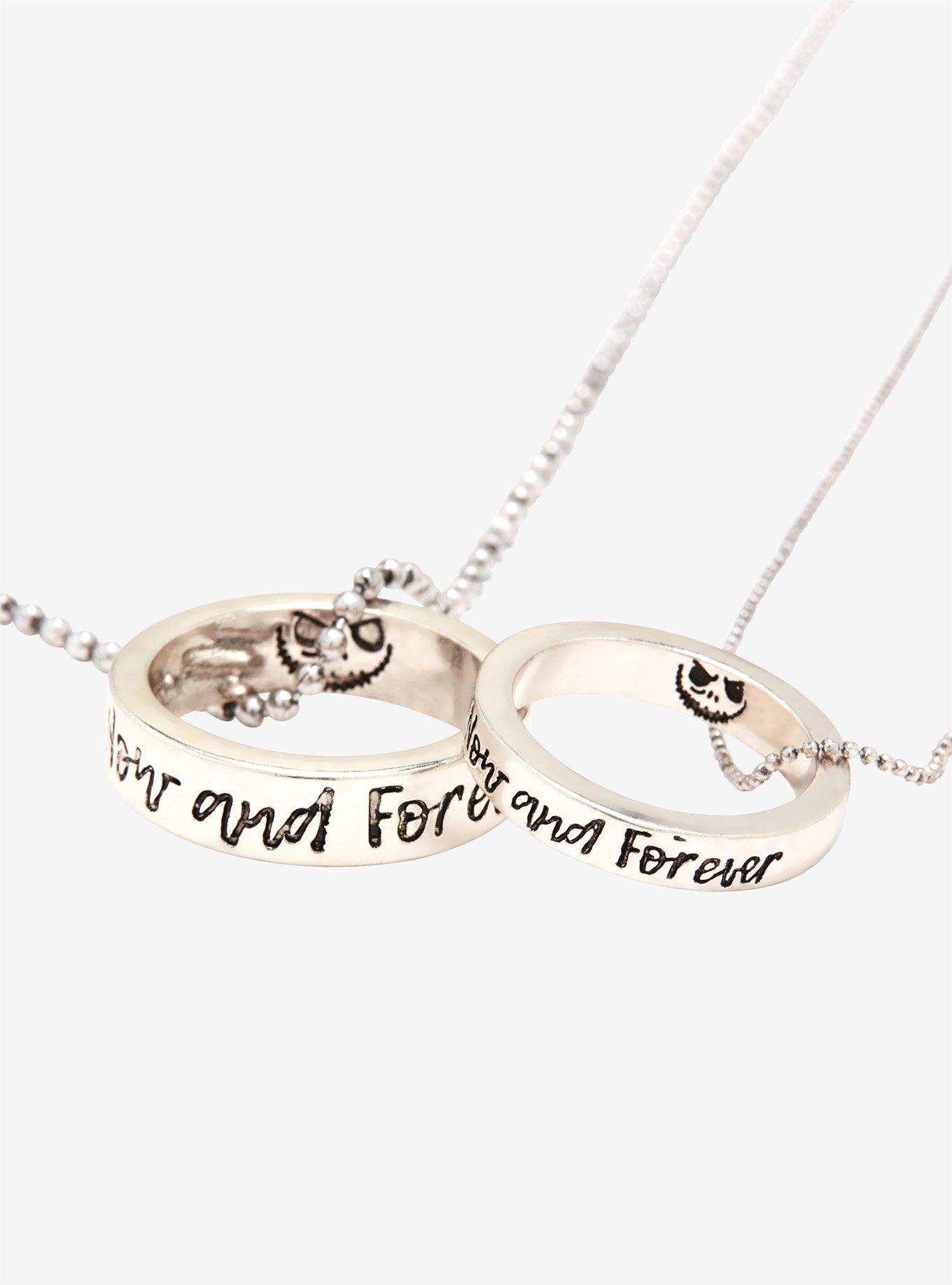 The Nightmare Before Christmas Now & Forever Ring Necklace Set, , hi-res