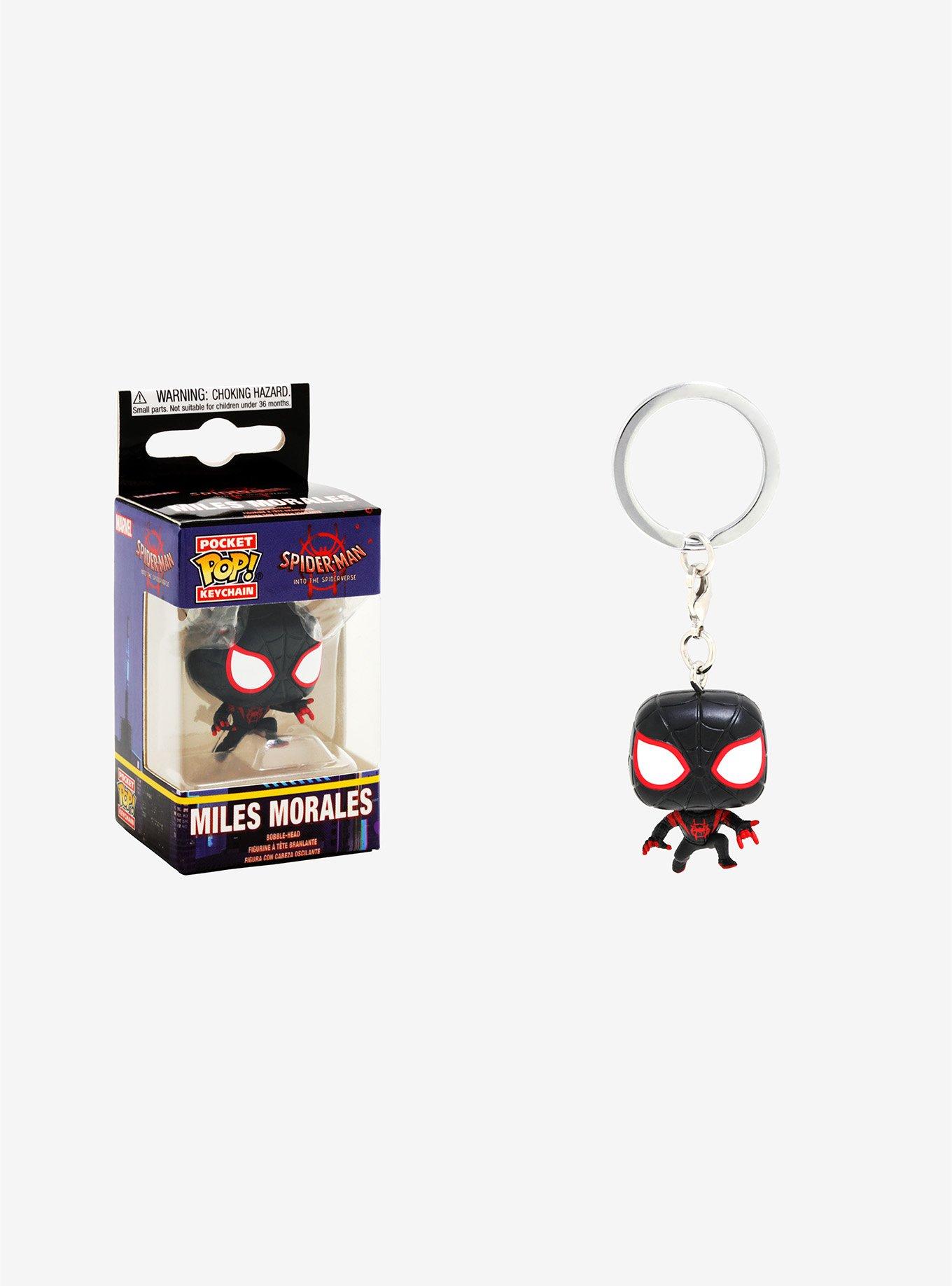 Funko Marvel Spider-Man: Into The Spider-Verse Pocket Pop! Miles Morales Bobble-Head Key Chain, , hi-res