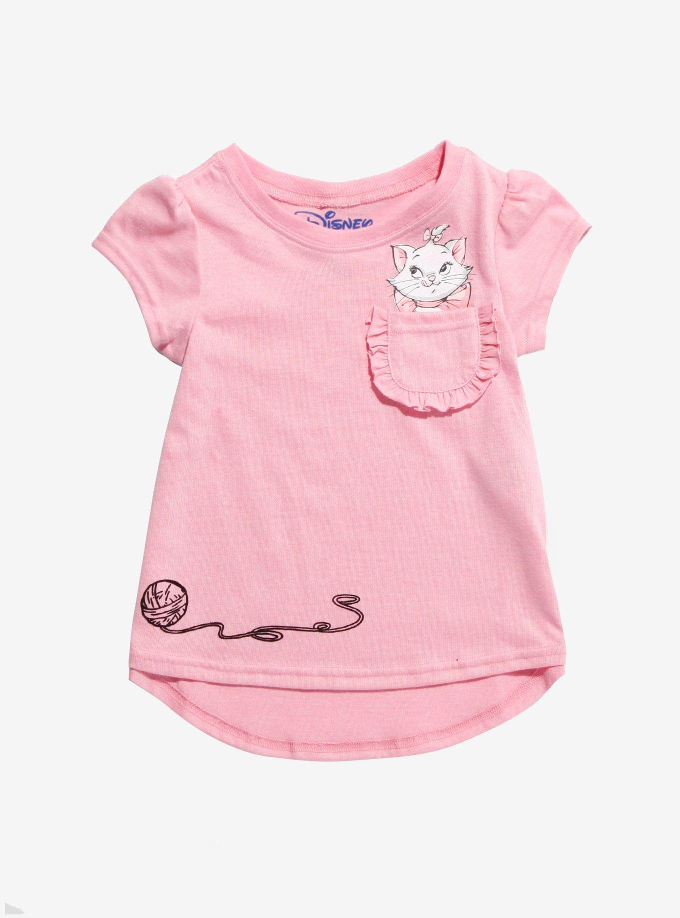 Disney The Aristocats Marie Toddler Pocket T-Shirt - BoxLunch Exclusive, PINK, hi-res