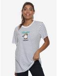 Sanrio Pochacco Striped Womens Tee - BoxLunch Exclusive, NATURAL, hi-res