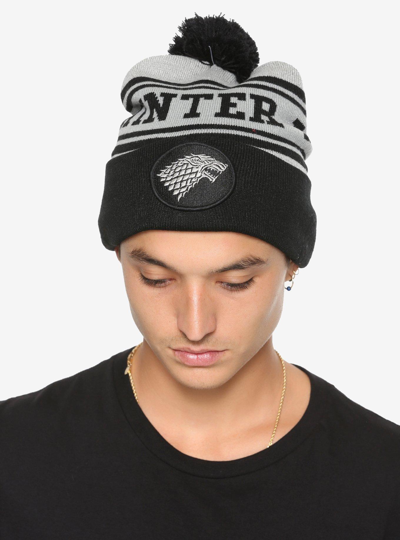 Game Of Thrones Stark Sigil Pom Watchman Beanie, , hi-res