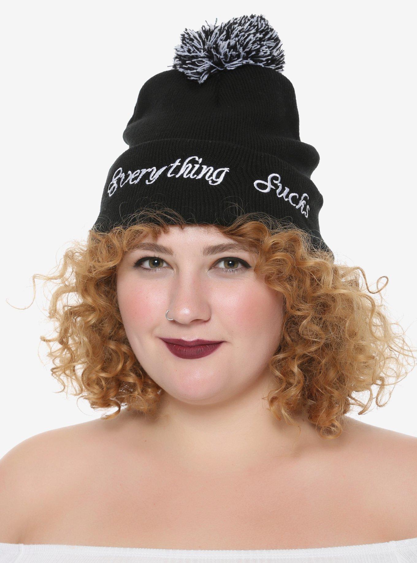 Everything Sucks Watchman Pom Beanie, , hi-res