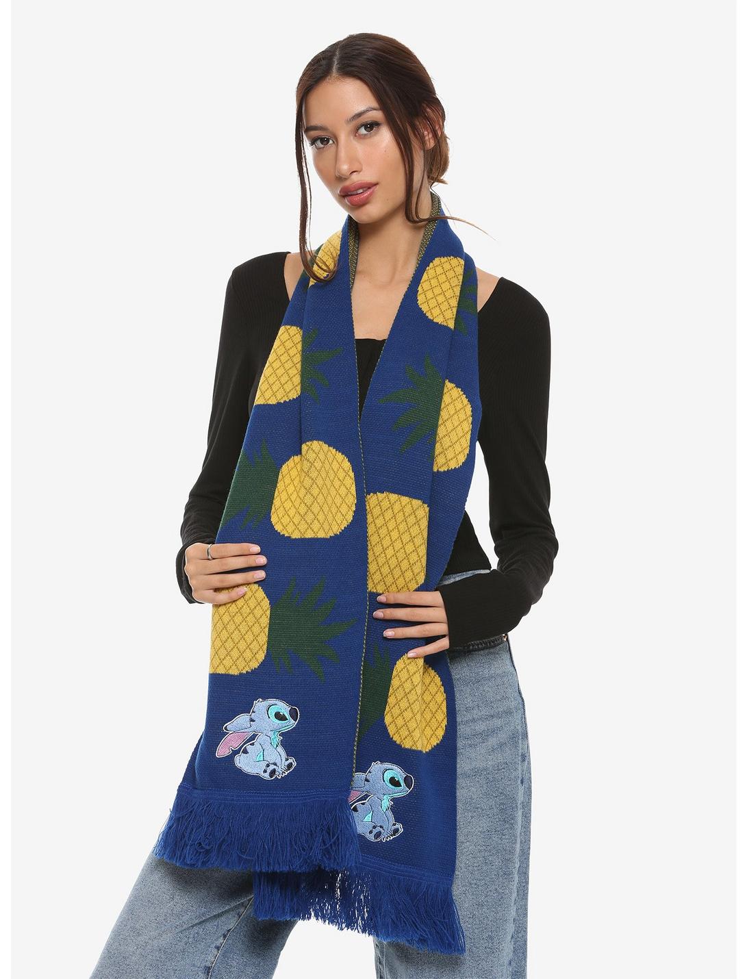Disney Lilo & Stitch Pineapple Knit Scarf, , hi-res