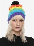 Rainbow Knit Pom Beanie, , hi-res
