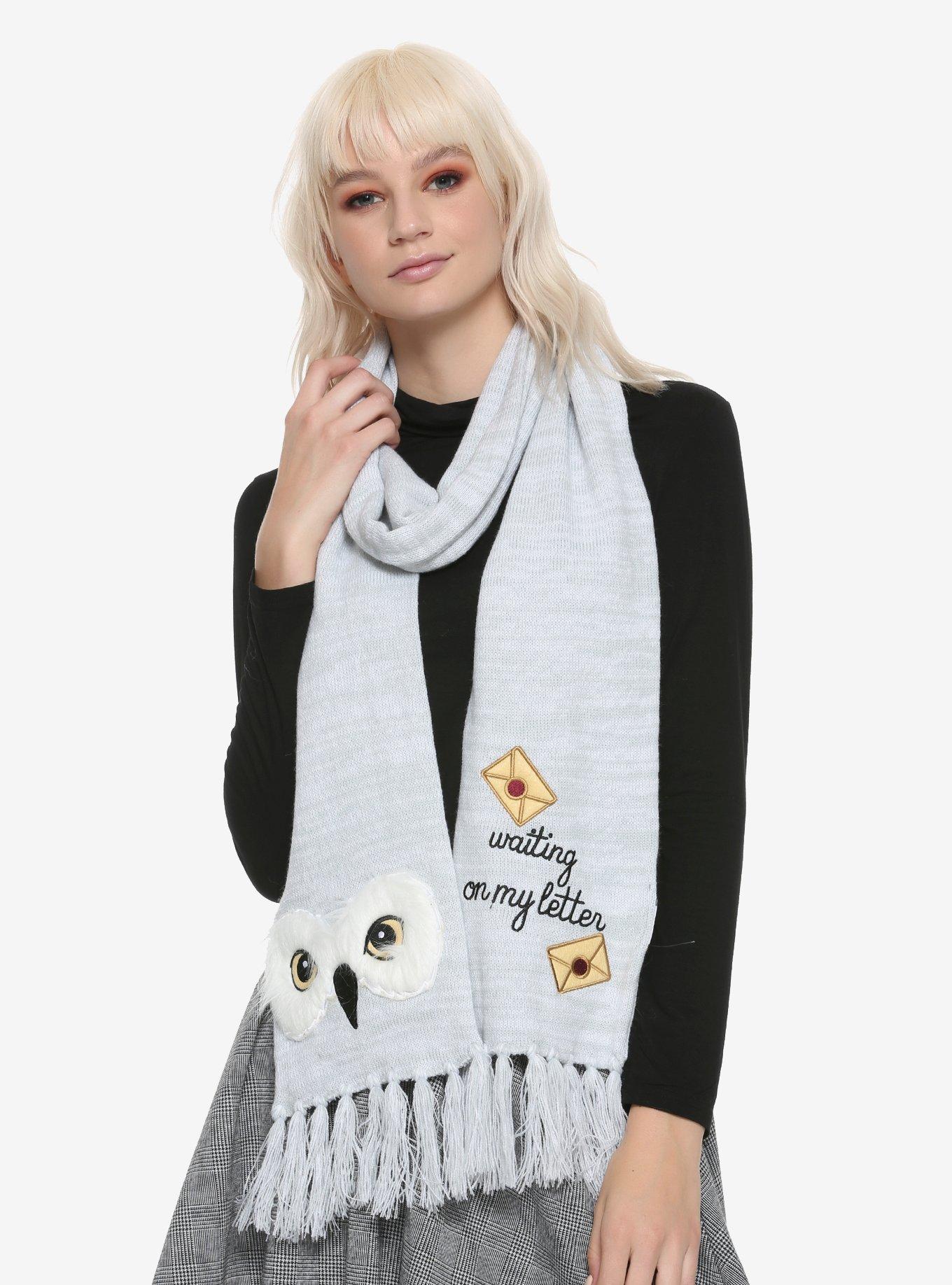 Harry Potter Waiting For My Letter Hedwig Knit Scarf, , hi-res
