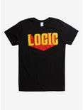 Logic Yellow & Red Logo T-Shirt, BLACK, hi-res