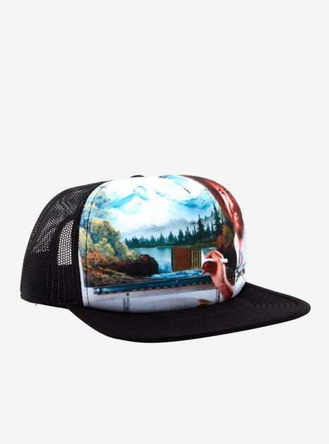 Bob Ross Landscape Snapback Hat