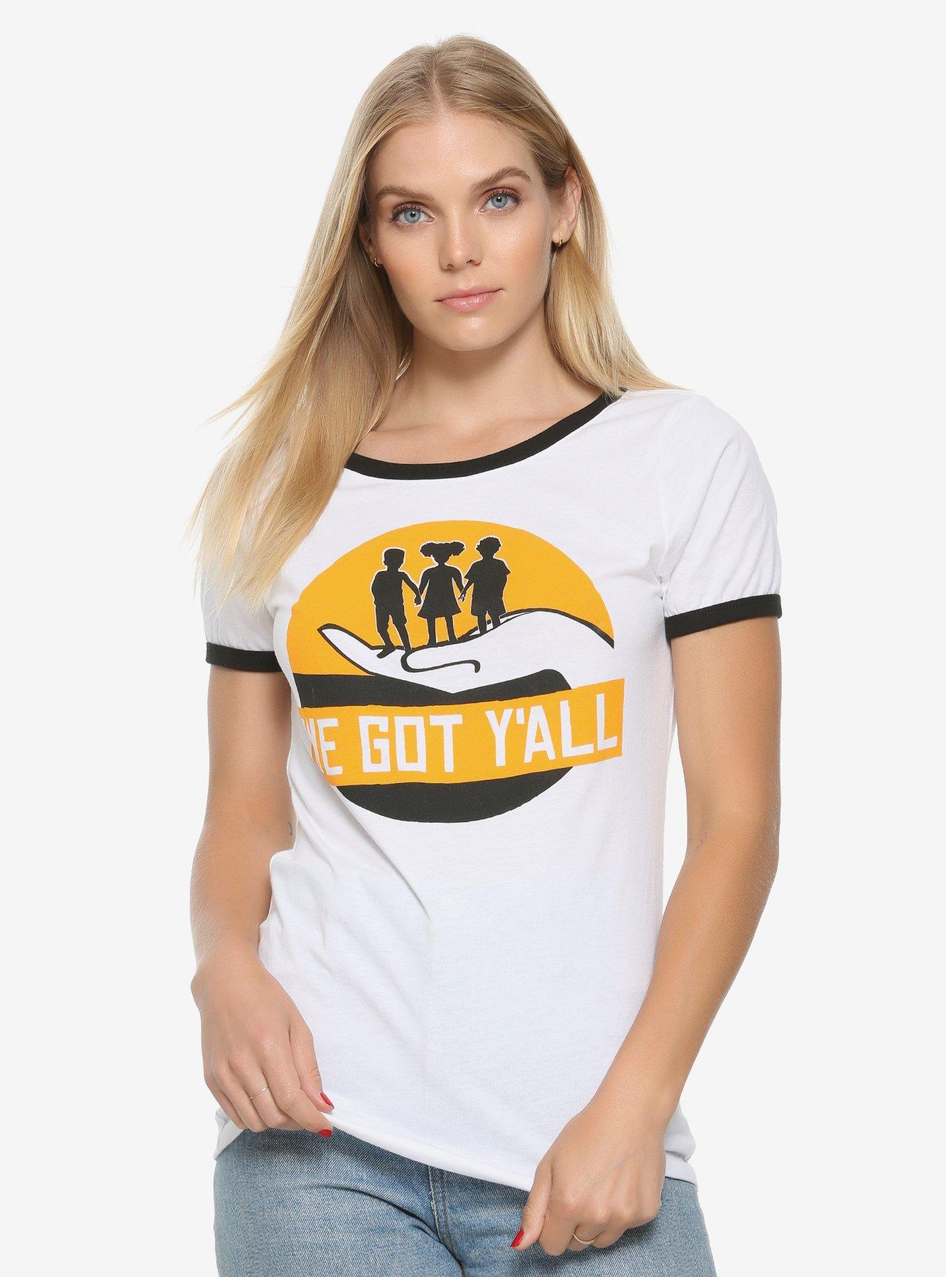 Insecure We Got Y'all Womens Ringer T-Shirt - BoxLunch Exclusive, NATURAL, hi-res