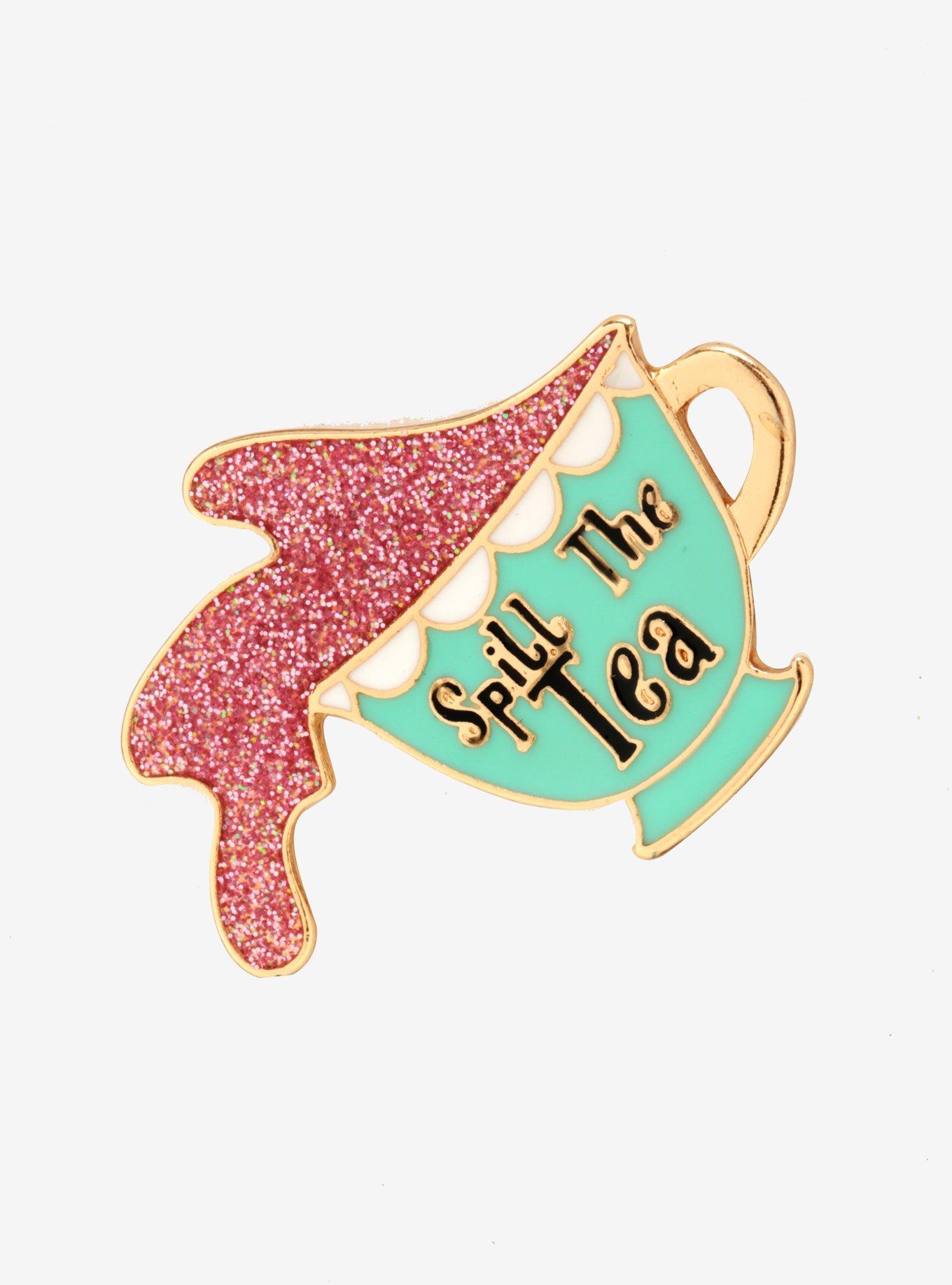 Spill The Tea Enamel Pin, , hi-res