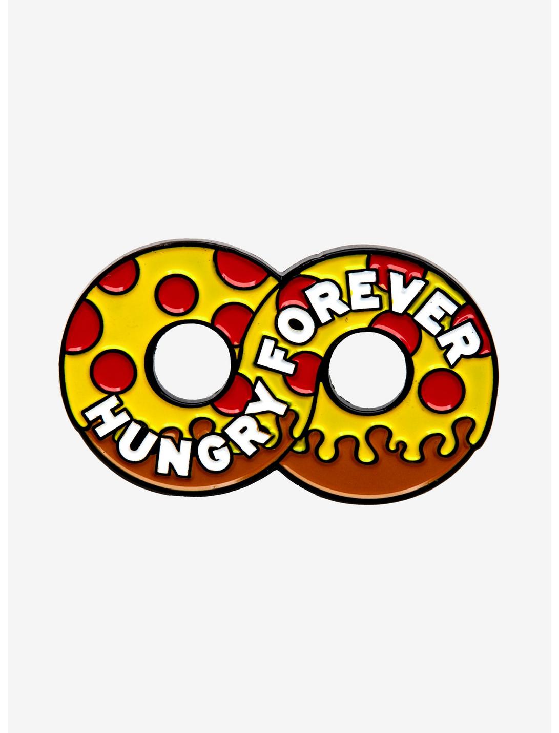 Hungry Forever Pizza Enamel Pin, , hi-res