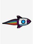 Rainbow Rocket Enamel Pin, , hi-res