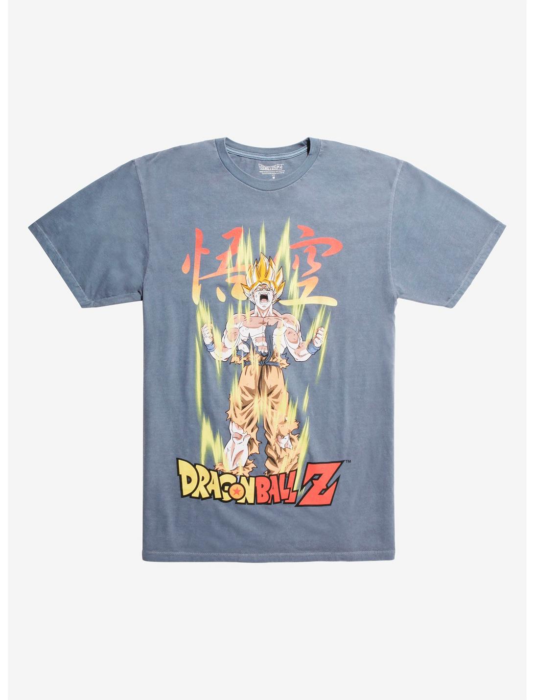 Dragon Ball Z Super Saiyan Goku Faded T-Shirt, PIGMENT DYE, hi-res