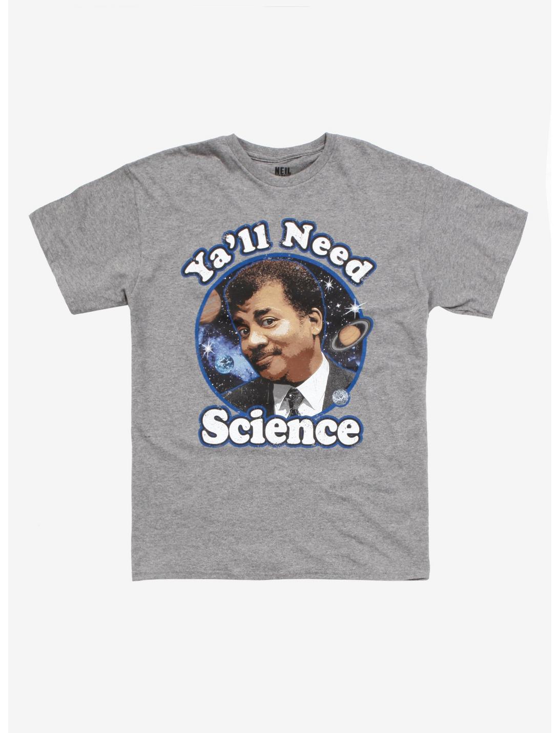 Neil DeGrasse Tyson Science T-Shirt, GREY, hi-res