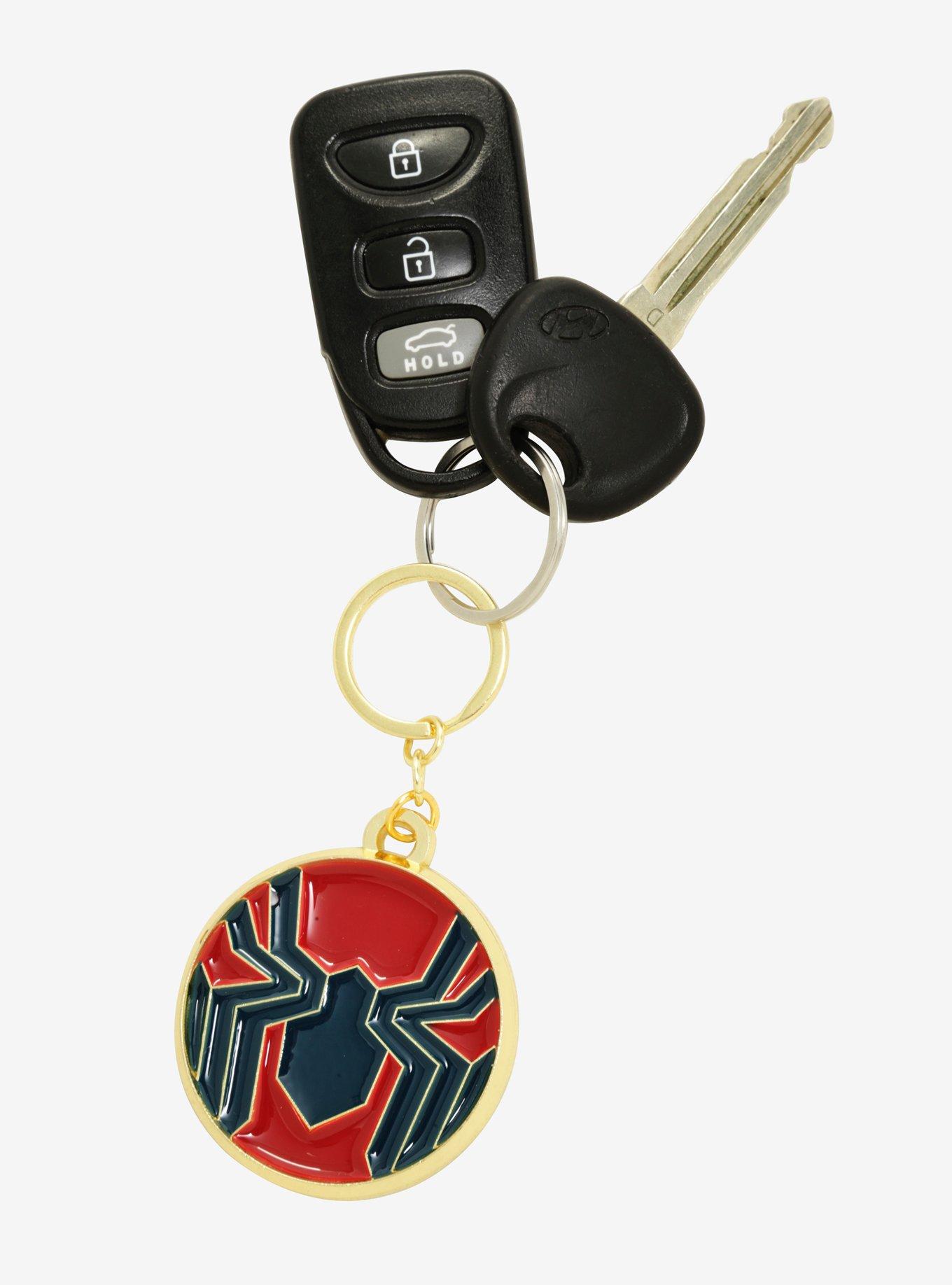 Marvel Spider-Man Iron Spider Logo Enamel Key Chain, , hi-res