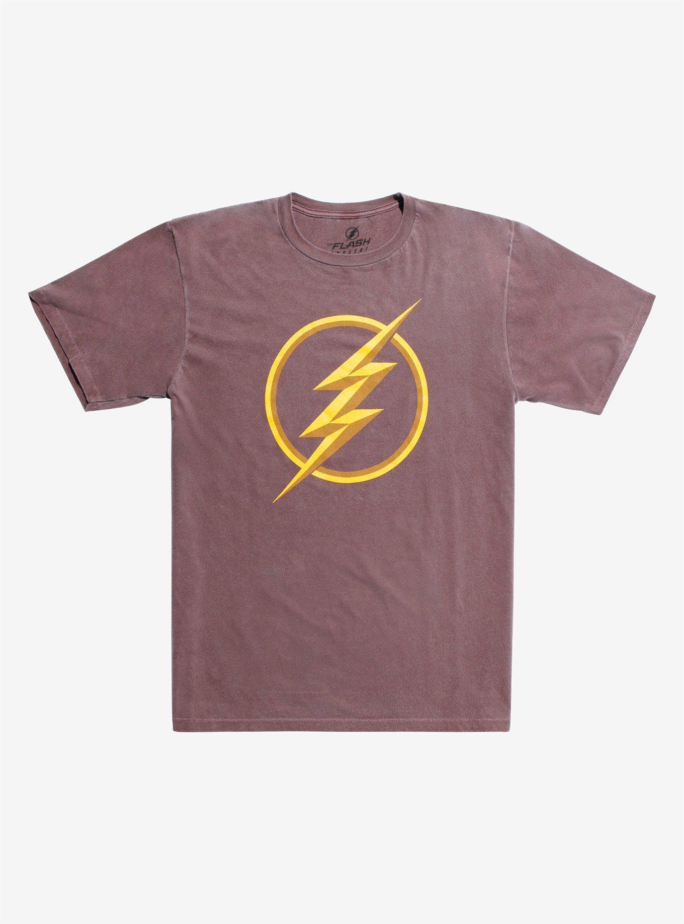 DC Comics The Flash Faded Red T-Shirt, PIGMENT DYE, hi-res