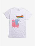 Sloth & Llama Pride Girls T-Shirt Hot Topic Exclusive, MULTI, hi-res