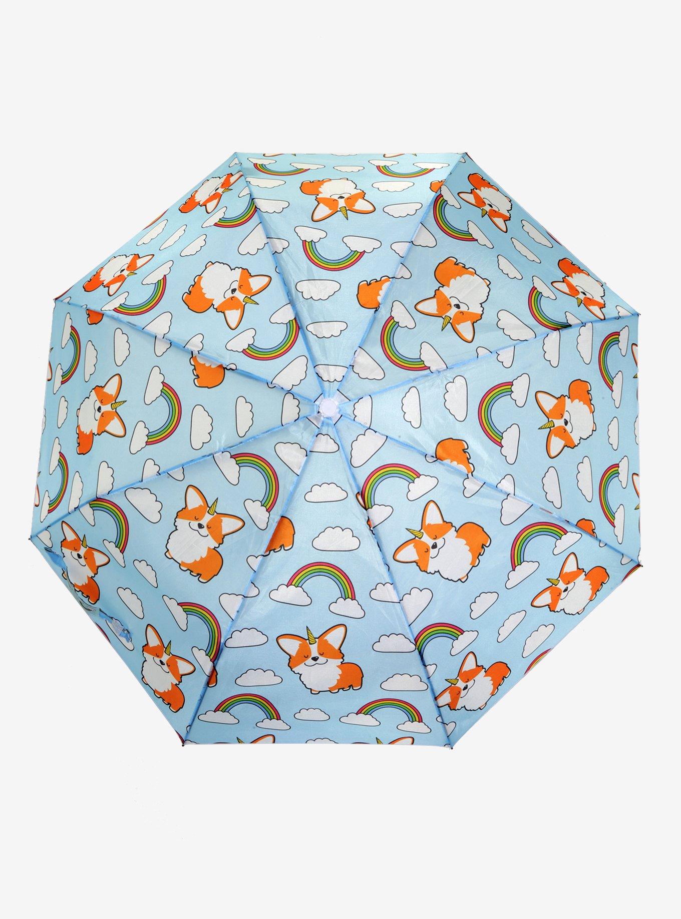 Rainbow Uni-Corgi Umbrella, , hi-res