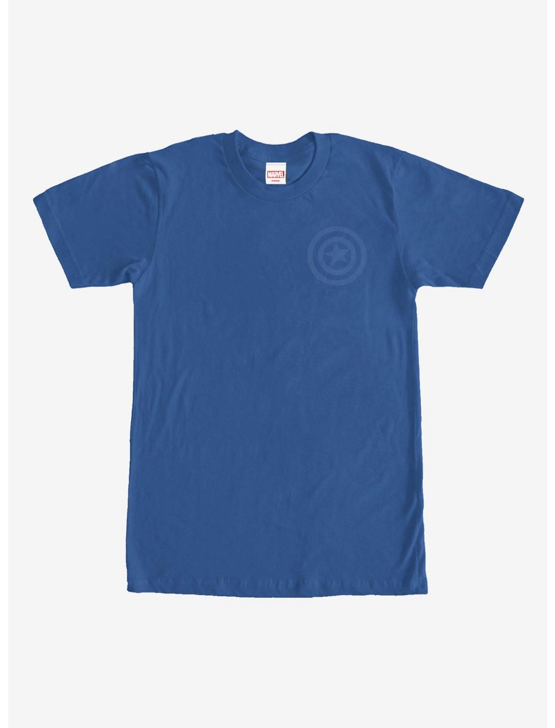 Plus Size Marvel Captain America Shield Badge T-Shirt, ROYAL, hi-res