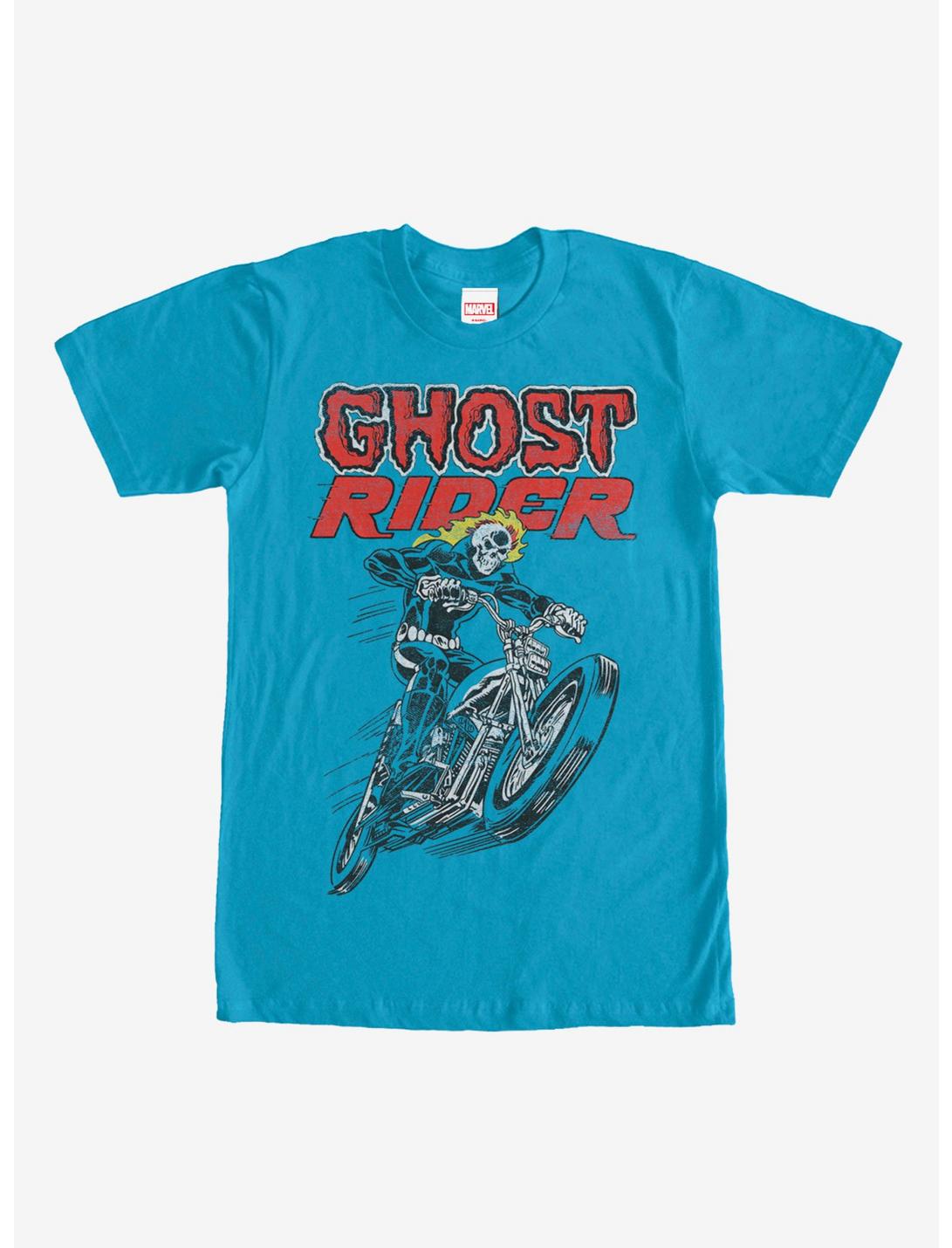 Marvel Ghost Rider Flames T-Shirt, TURQ, hi-res