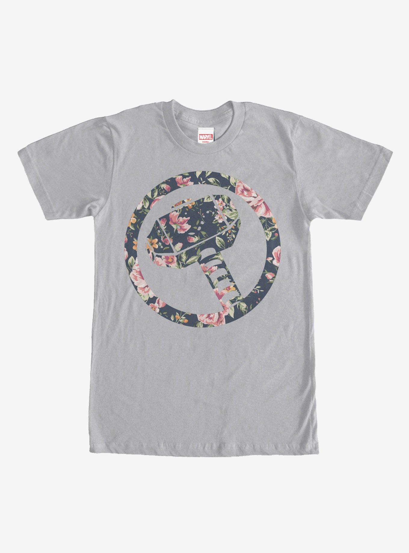 Marvel Thor Floral Hammer T-Shirt, , hi-res