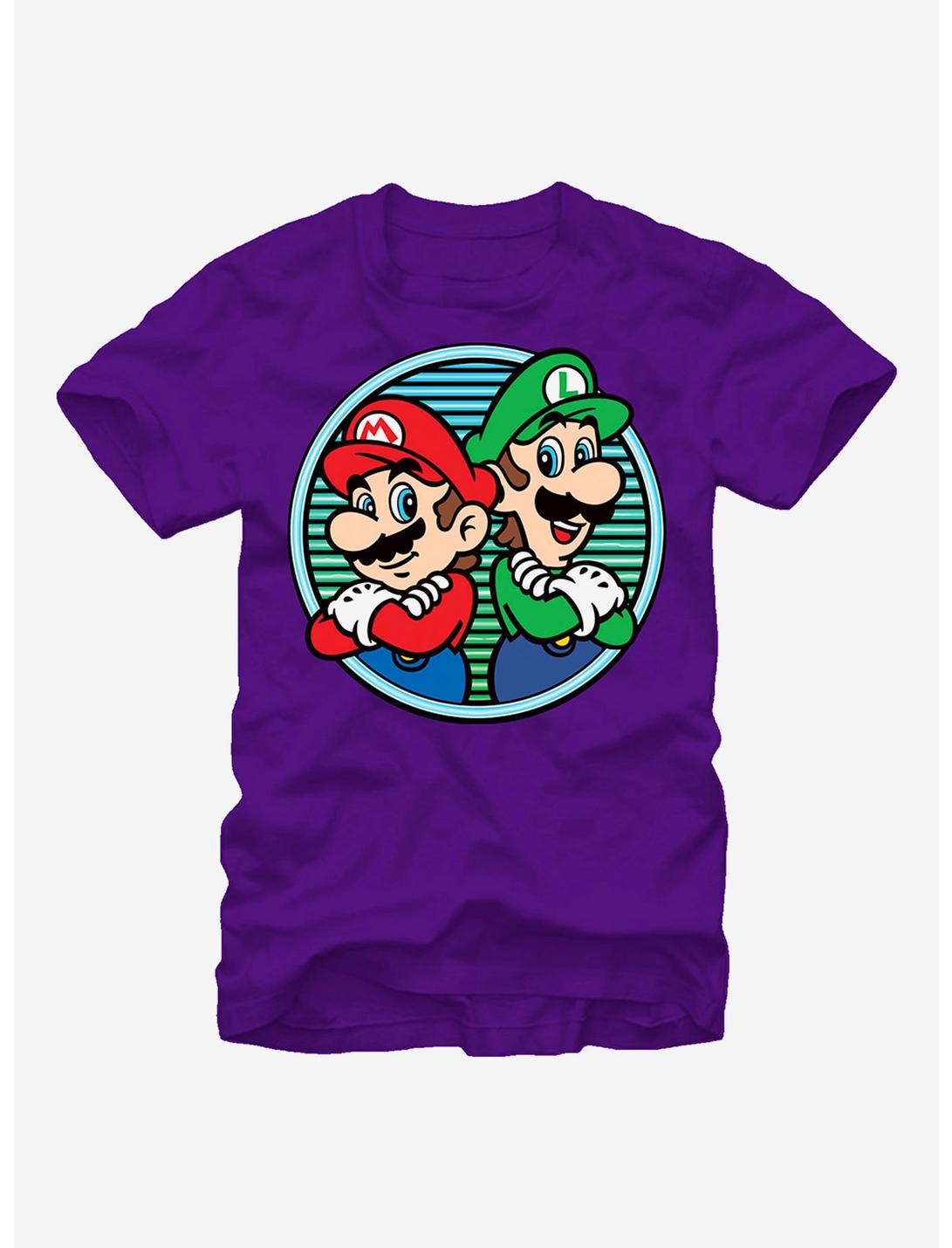 Nintendo Super Mario Bros. Back to Back T-Shirt, PURPLE, hi-res