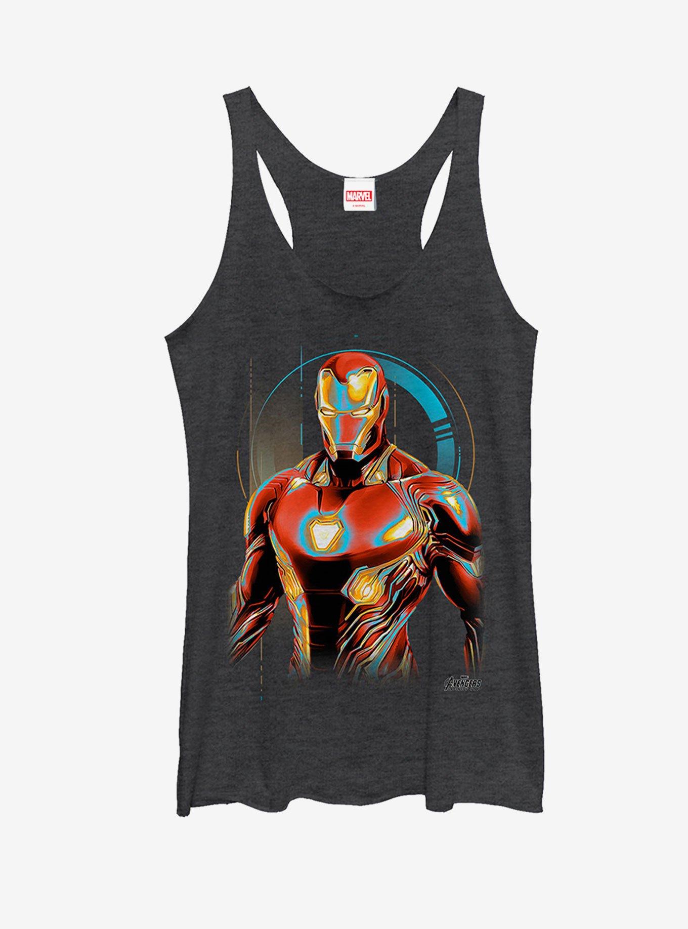 Marvel Avengers: Infinity War Iron Man Future Womens Tank, BLK HTR, hi-res