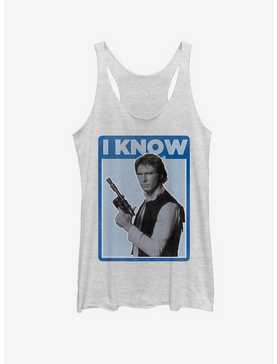 Star Wars Han Solo I Know Womens Tank Top, , hi-res