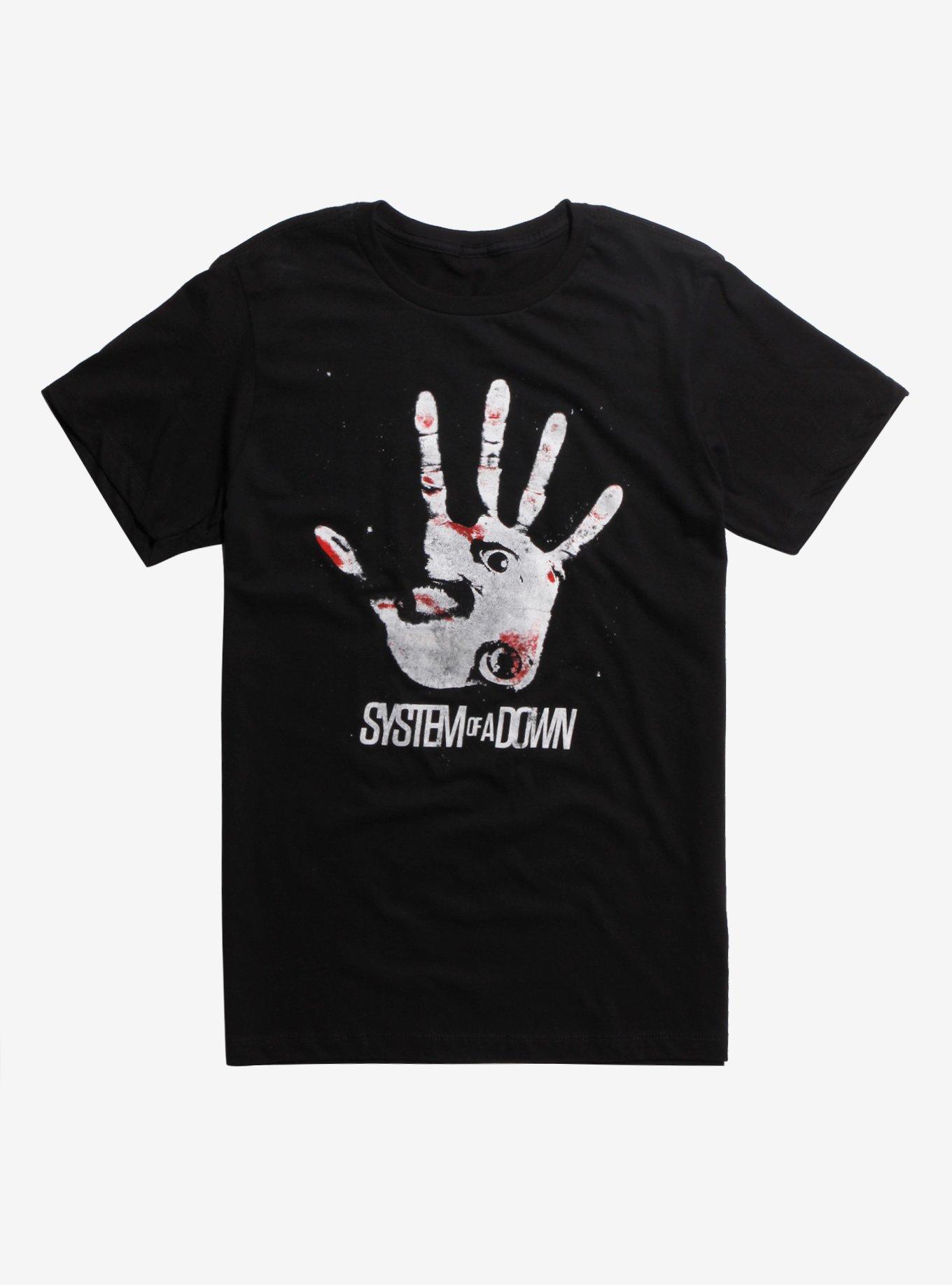 System Of A Down Hand T-Shirt, BLACK, hi-res