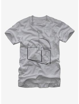 Star Wars Boba Fett Helmet Outline T-Shirt, , hi-res