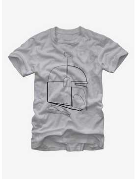 Star Wars Boba Fett Helmet Outline T-Shirt, , hi-res
