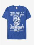 Marvel Father's Day Captain America Not Regular Dad T-Shirt, ROYAL, hi-res