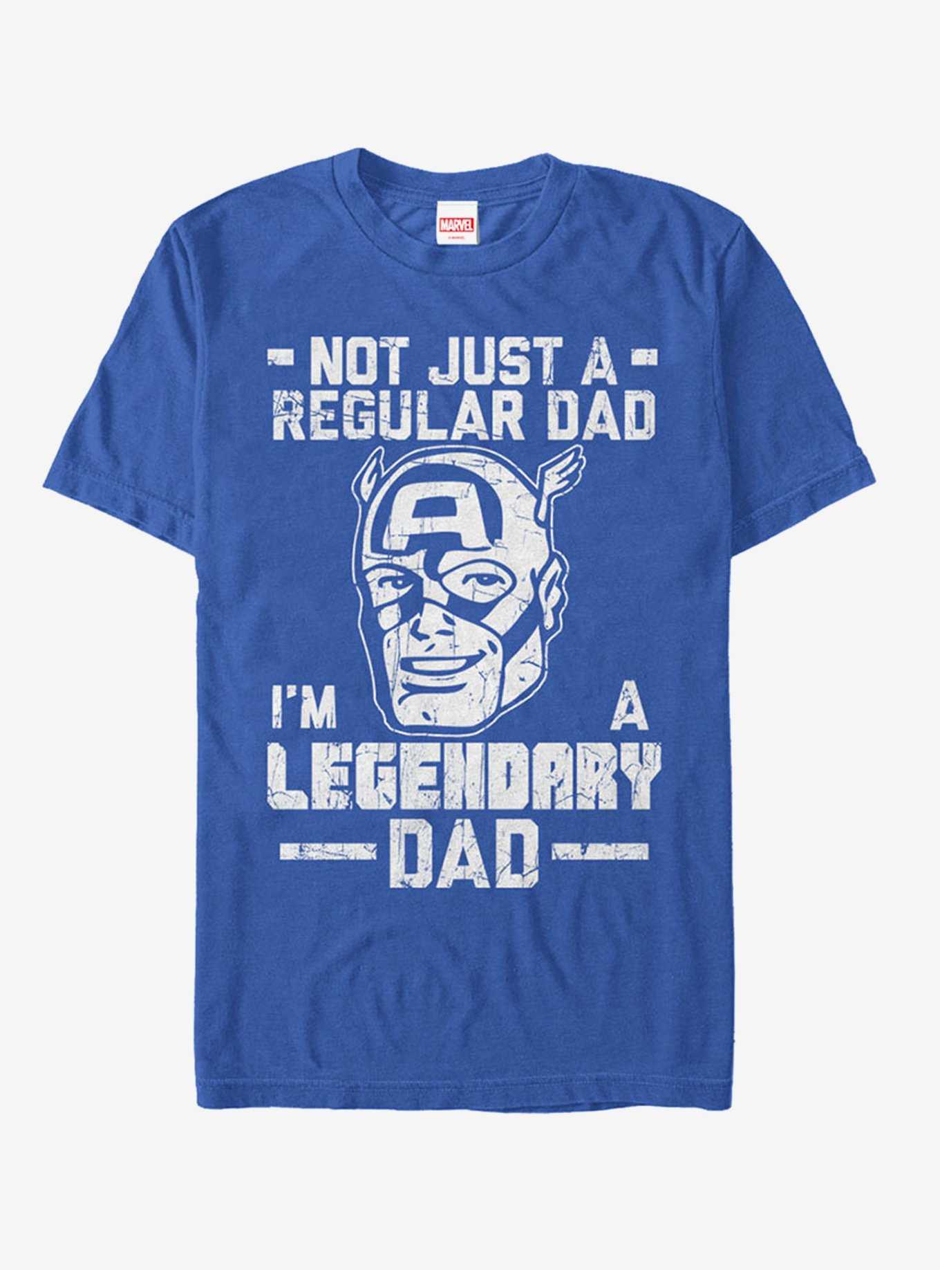 Marvel Father's Day Captain America Not Regular Dad T-Shirt, , hi-res