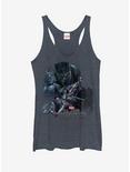 Marvel Black Panther Character View Womens Tank Top, NAVY HTR, hi-res