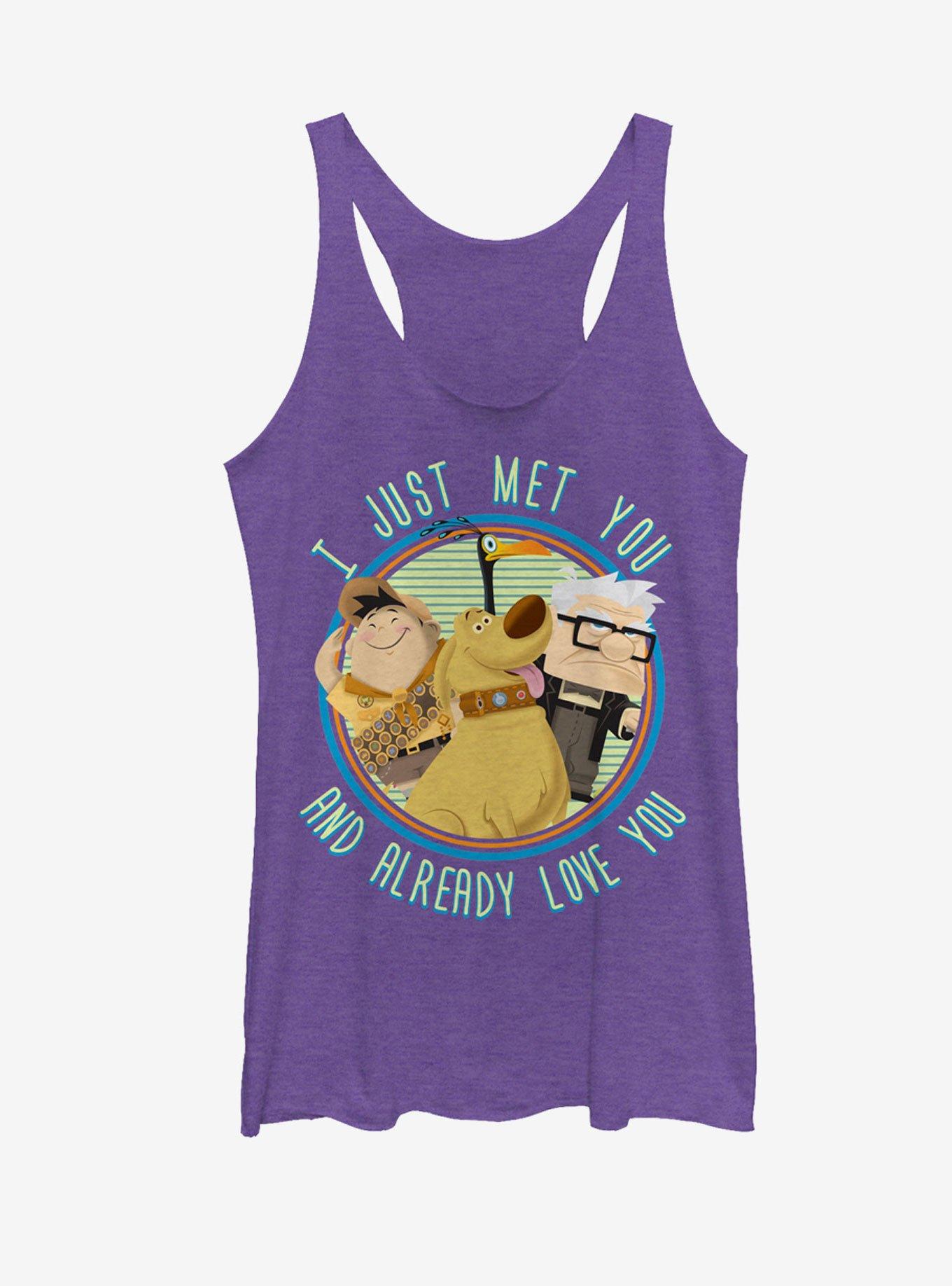 Disney Pixar Up Dug Already Love You Womens Tank Top, PUR HTR, hi-res