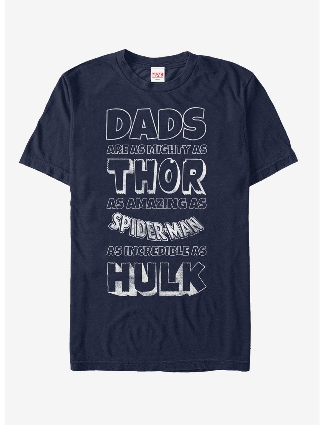 Marvel Avengers Dad Traits T-Shirt, NAVY, hi-res