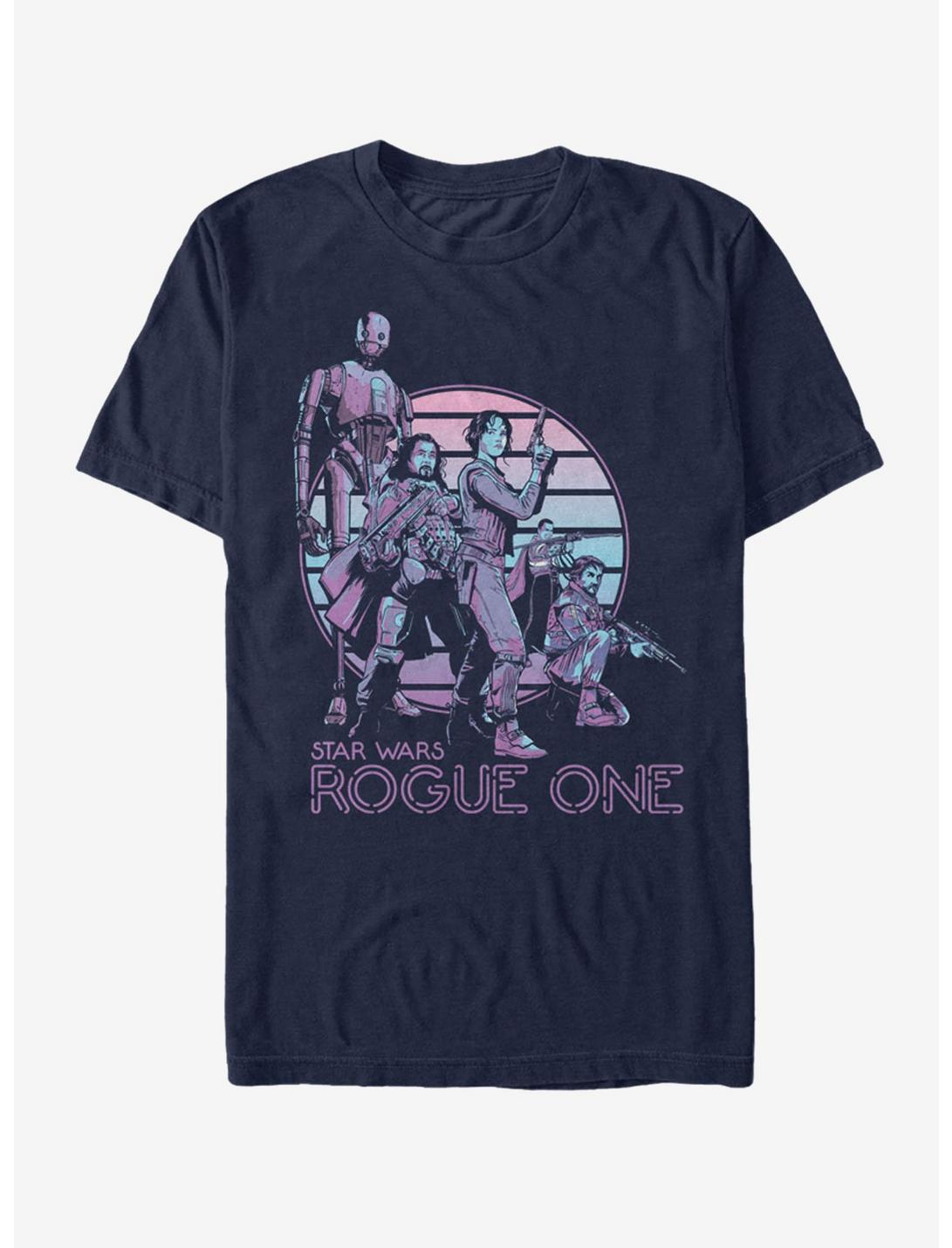 Star Wars Rogue One Retro Print T-Shirt, NAVY, hi-res