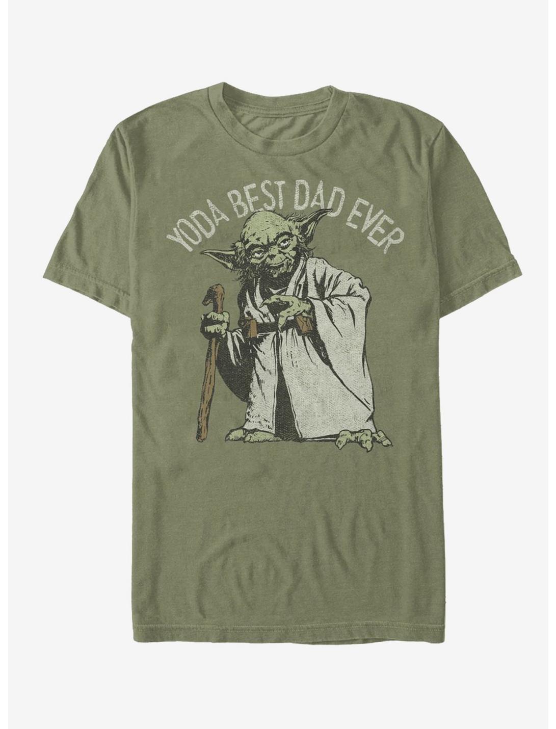 Star Wars Yoda Best Dad Ever T-Shirt, MIL GRN, hi-res