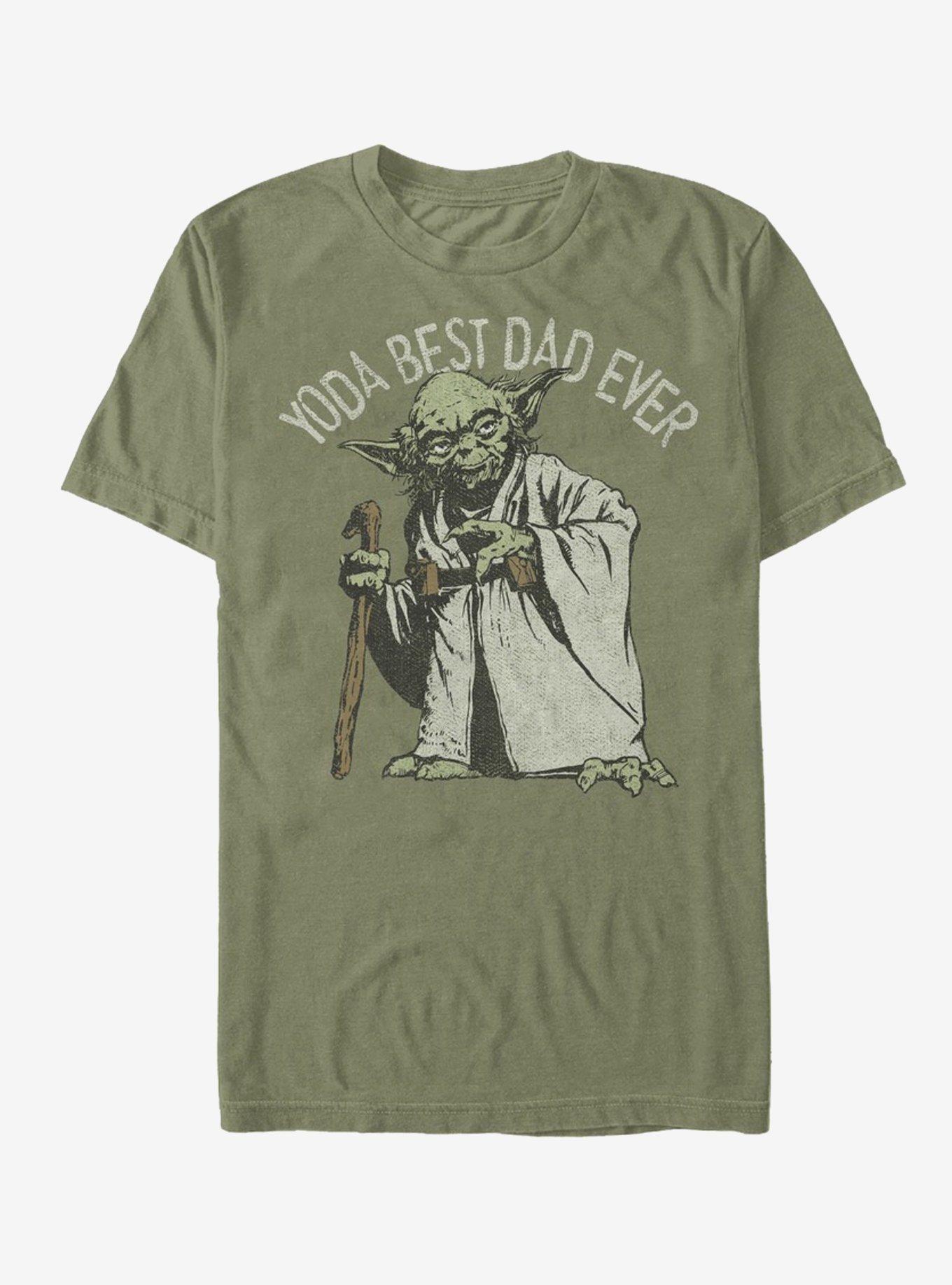 Star Wars Yoda Best Dad Ever T-Shirt, MIL GRN, hi-res