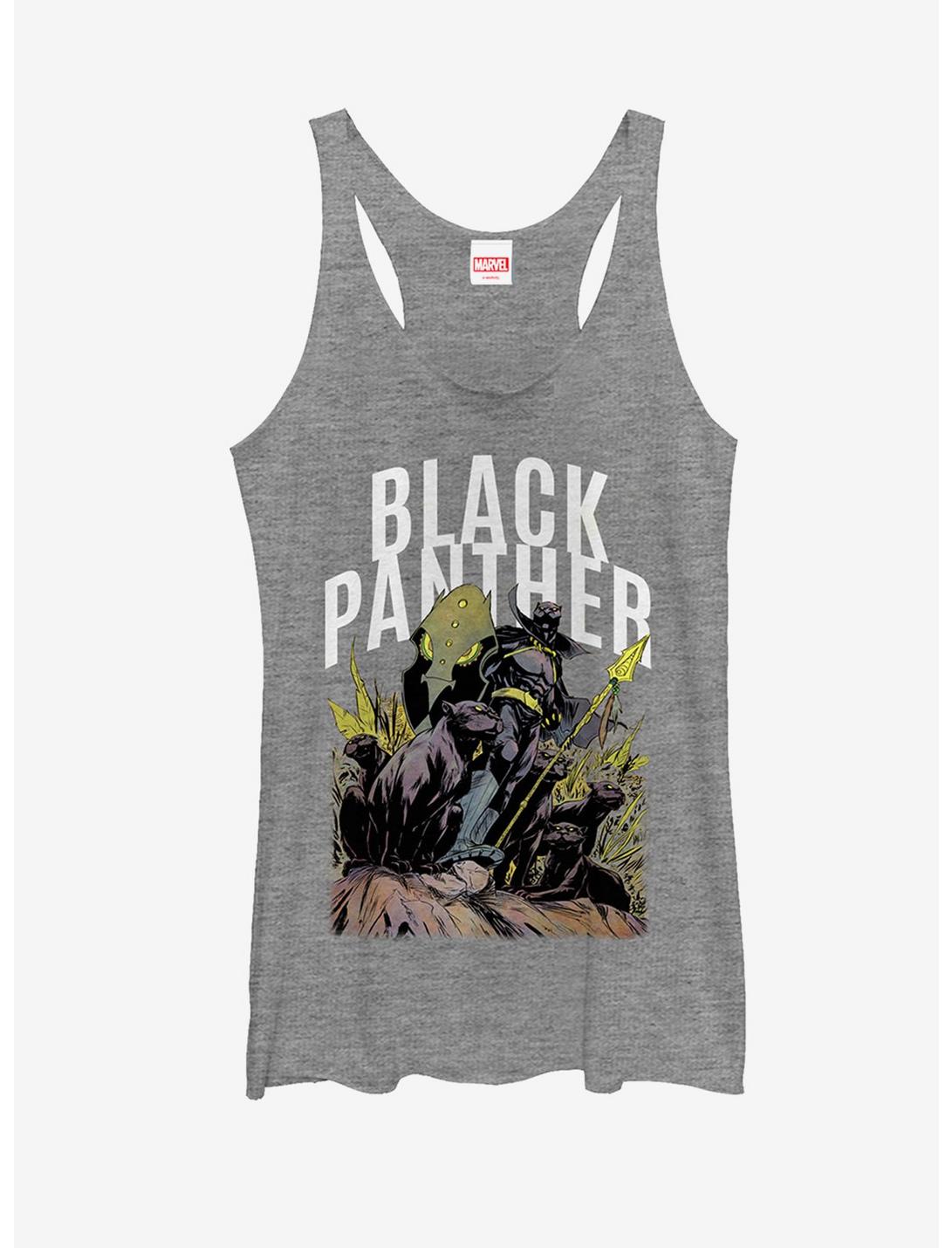 Marvel Black Panther Army Womens Tank Top, GRAY HTR, hi-res