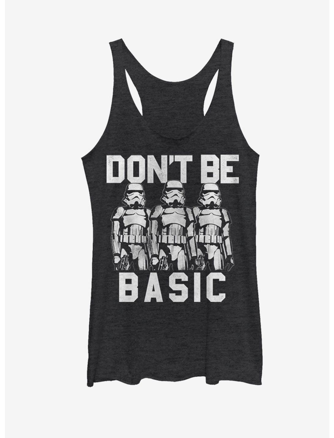Star Wars Don't Be Basic Stormtroopers Womens Tank Top, BLK HTR, hi-res