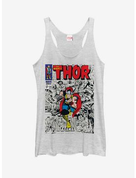 Marvel Mighty Thor Comic Book Cover Womens Tank Top, , hi-res