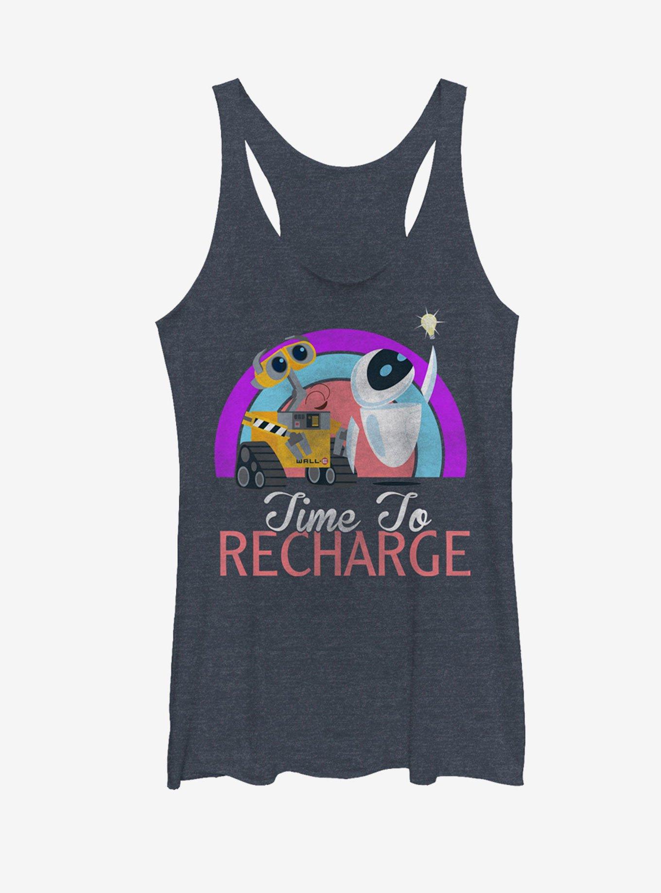 Disney Pixar Wall-E Time to Recharge Womens Tank Top, , hi-res