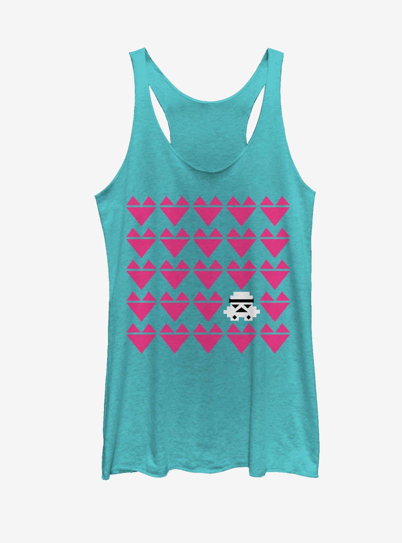 Star Wars Stormtrooper Hearts Womens Tank Top, TAHI BLUE, hi-res